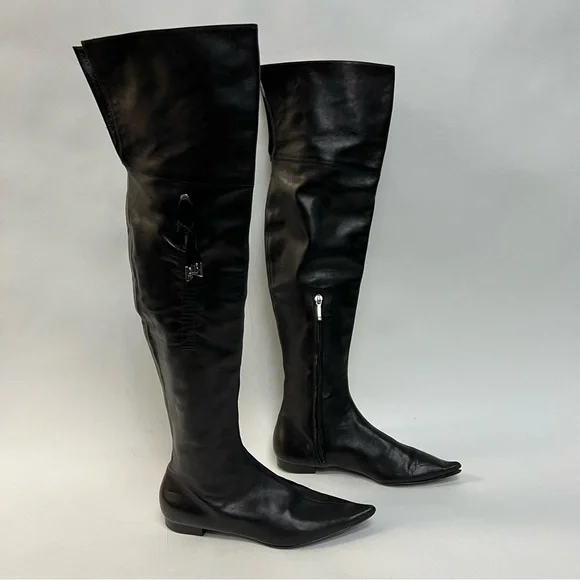 Dior Black Over the Knee Boots - Picture 16 of 16